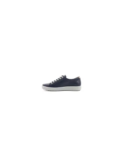 Ecco Basket Cuir Marine -Chaussures-Homme-Grandes-Pointures Soldes Boutique basket cuir 3