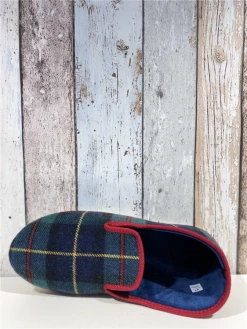 L'atelier Charentaises Charentaise Catenais En Laine | Grande Taille Homme | RONDINAUD Vert -Chaussures-Homme-Grandes-Pointures Soldes Boutique charentaise catenais 2