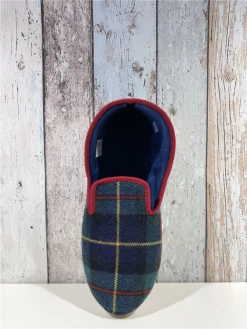 L'atelier Charentaises Charentaise Catenais En Laine | Grande Taille Homme | RONDINAUD Vert -Chaussures-Homme-Grandes-Pointures Soldes Boutique charentaise catenais 5