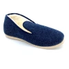 Chausson Charentaise En Feutre Marine | Grande Pointure Homme | FARGEOT Marine