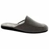 Chausson Mule En Alcantara Gris | Grande Taille Homme | EXQUISE Gris