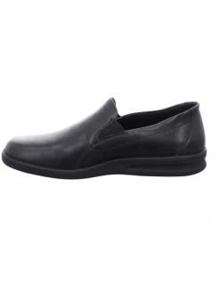 Chausson En Cuir Noir | Grande Taille Homme | WESTLAND Noir -Chaussures-Homme-Grandes-Pointures Soldes Boutique chausson belfort 2