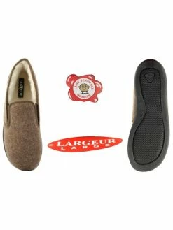 Chausson Feutre/laine Marron | Grande Taille Homme | FARGEOT Marron 5 Chausson Feutre/laine Marron | Grande Taille Homme | FARGEOT Marron -Chaussures-Homme-Grandes-Pointures Soldes Boutique chausson charentaise sarcelle 2