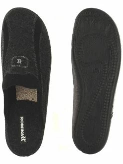 Chausson Chaud En Feutre Gris | Grande Taille Homme | ROMIKA Gris 11 Chausson Chaud En Feutre Gris | Grande Taille Homme | ROMIKA Gris -Chaussures-Homme-Grandes-Pointures Soldes Boutique chausson chaud 5