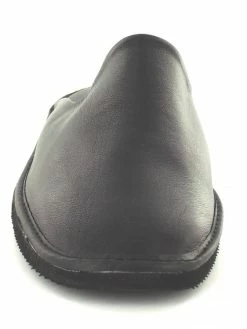 Chausson Mule En Cuir Noir | Grande Taille Homme | EXQUISE Noir 11 Chausson Mule En Cuir Noir | Grande Taille Homme | EXQUISE Noir -Chaussures-Homme-Grandes-Pointures Soldes Boutique chausson cuir 4