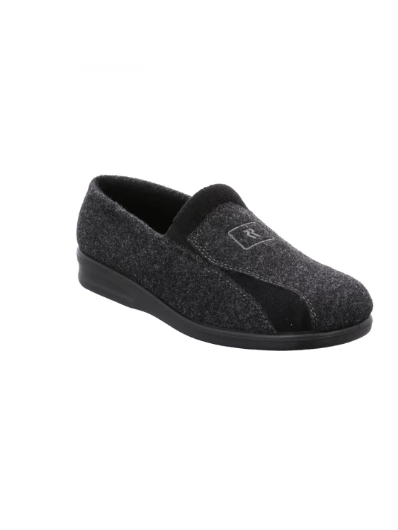 Chausson En Feutre Gris | Large | Grande Taille Homme | ROMIKA Gris 1 Chausson En Feutre Gris | Large | Grande Taille Homme | ROMIKA Gris