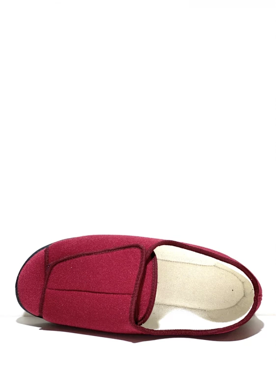 Chausson à Velcro Tissus Bordeaux | Grande Pointure Homme | FARGEOT Bordeaux 4 Chausson à Velcro Tissus Bordeaux | Grande Pointure Homme | FARGEOT Bordeaux – Image 4