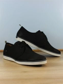 Fretz Men Lacet Casual Noir