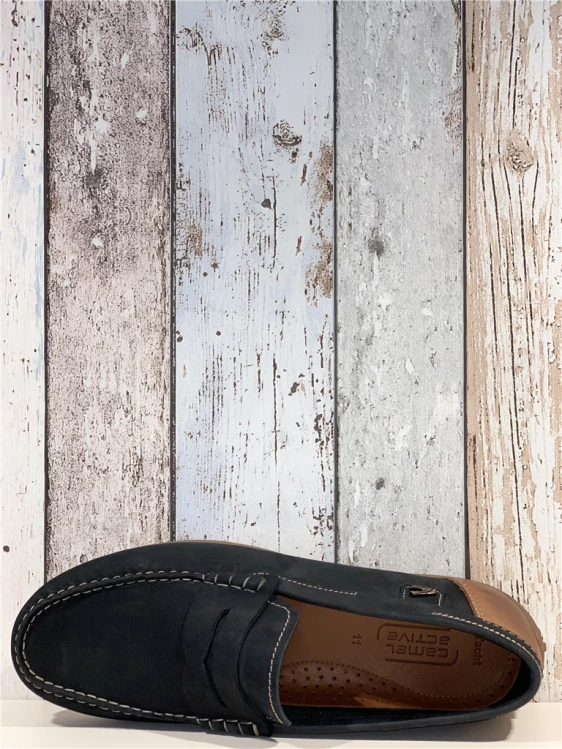 Camel Active Mocassin Picot Bleu 3 Camel Active Mocassin Picot Bleu – Image 3