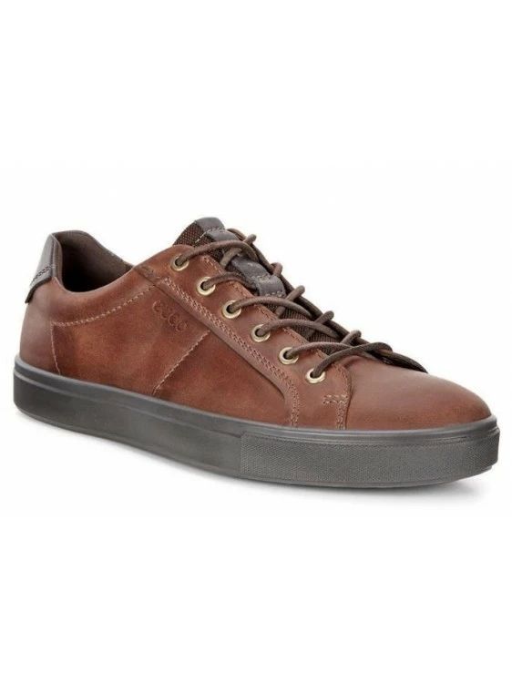Ecco Tennis Cuir Cognac 1 Ecco Tennis Cuir Cognac